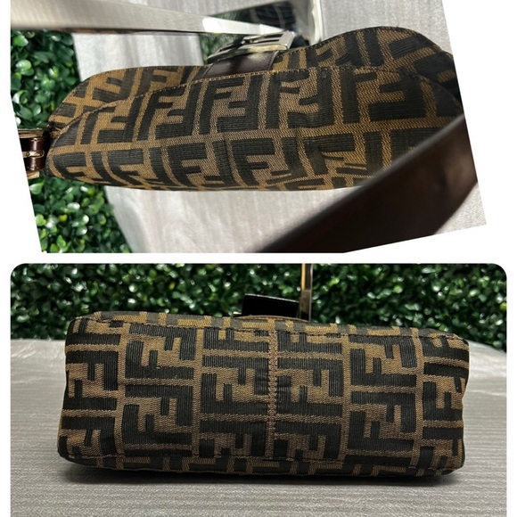 Fendi Zucca Double Flap Baguette Tobacco - Picture 5 of 13